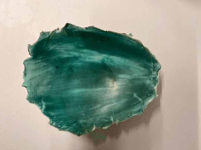 Coupelle décorative &quot;Feuille d&#039;Émeraude&quot;